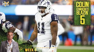 Blazin' 5: Cowboys defeat Rams, Lions blowout Raiders, Giants upset win in Week 8 l NFL l THE HERD