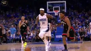 Terrence Ross steals and scores with a foul - Raptors vs Magic game 3 - 19/04/2019