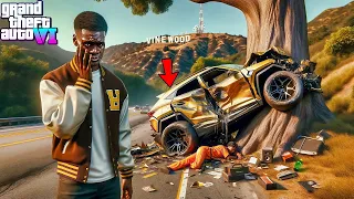 😢Franklin's Aunt Denise Got Into a Serious Car Crash-GTA 5 Real Life Mod Remastered Season 1