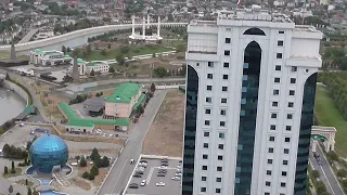 Чеченская Республика Грозный -Сити  Смотровая площадка Мечеть Сердце Чечни