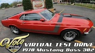 1970 Ford Mustang Boss 302 Virtual Test Drive at Volo Auto Museum (V18915)