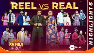 Family No.1 - Reel Vs Real Theme Episode Highlights | Every Sun @ 11 AM | Zee Telugu
