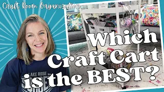 Which Craft Cart is Best? || IKEA Nissafors Cart || Craft Room Organization