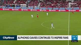 Alphonso Davies continues to inspire fans