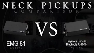 EMG 81 vs BLACKOUTS - Active NECK Pickup Guitar Tone Comparison / Review