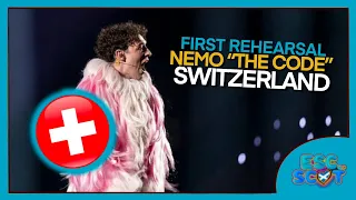 🇨🇭 Switzerland First Rehearsal | REACTION | Nemo "The Code" Eurovision 2024