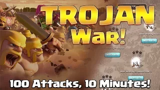 100 Attacks in last 10 Minutes! Epic Clan War Challenge | Clash of Clans