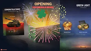 Green Light Event World of Tanks - Opening 125 emerald boxes = 3 tanks