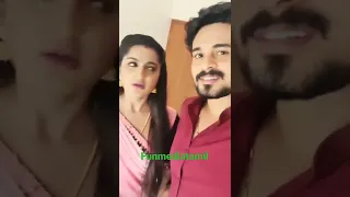 Harika sadu & Surendar Shanmuham Recent reels Video/#shorts #reels #funmediatamil #viral #trending