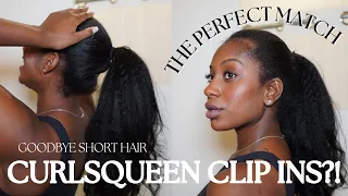 SEAMLESS CLIP IN INSTALL + STYLE | CURLSQUEEN | it's giving affordable and perfect for natural hair