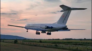 EXTREMELY LOW & RISKY TAKE OFF AT THE VERY LAST SECOND! Rada Airlines IL-62 at Niš Airport! [FullHD]