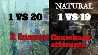 1 VS 20 + 1 VS 19 (2) Intense Comeback Attempts - The Last Of Us Remastered 4K(PS5)!