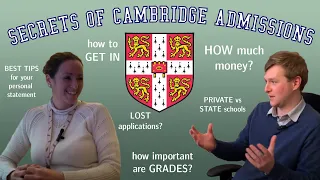 CAMBRIDGE UNIVERSITY ADMISSIONS SECRETS