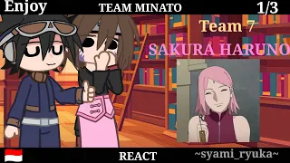 team minato react to team Kakashi||sakura haruno||gcmm||gacha REACT||