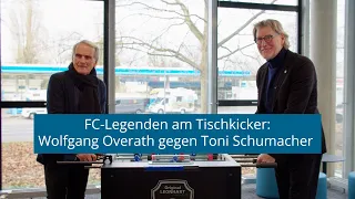 Wolfgang Overath gegen Toni Schumacher: FC-Legenden am Tischkicker