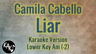 Camila Cabello - Liar Karaoke Instrumental Lyrics Cover Lower Key Am