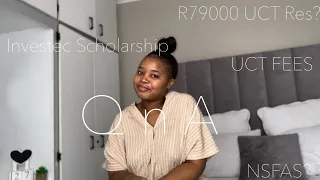 UCT RES COST R79000 | RESIDENCE INFORMATION AND COSTS| INVESTEC SCHOLARSHIP | NSFAS  | TUITION COSTS