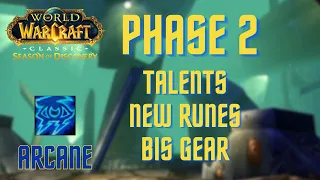 ARCANE MAGE Phase 2 - NEW Runes, Talents & BiS Gear | WoW Classic SoD Phase 2 Guide