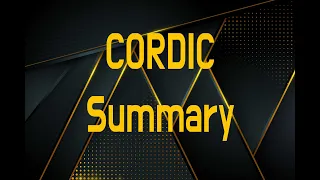 The CORDIC Algorithm