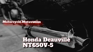 Honda Deauville NT650V5  Changing The 4 Spark Plugs. Adding A Facet Pump