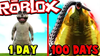 I SURVIVED 100 DAYS AS GODZILLA (roblox)