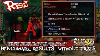 Super Street Fighter 4 Benchmark on 4870 【AMD Phenom II x6 1100T Black Edition】