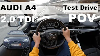 AUDI A4 Avant B9 2017 | 2.0 TDI 122 HP | POV TEST DRIVE [4K]