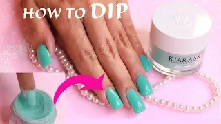 How to do Dip Powder for Beginners Nail Tutorial Dip Powder 101 Kiara Sky #DIPPOWDER #KIARASKY