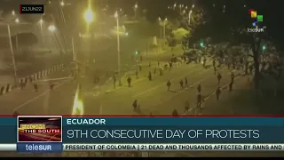 Protests continue in Ecuador