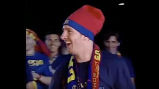 Unseen video of Messi drunk after winning Champion League with Puyol, Iniesta and Xavi