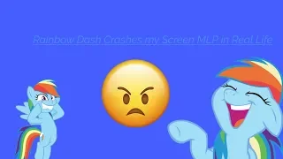 Rainbow Dash Crashes My Screen MLP in Real Life