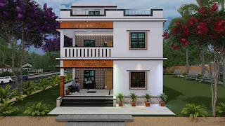 Simple House Design I Village Home Tour I 3 BHK House Plan I 3d Village Home I Indian Style Home