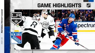 Kings @ Rangers 1/24/22 | NHL Highlights