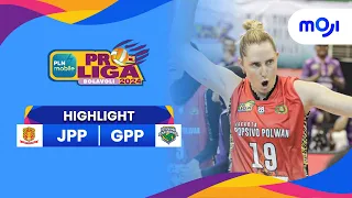 Popsivo Polwan VS Petrokimia Pupuk Indonesia 3-1 | Highlight PLN Mobile Proliga 2024