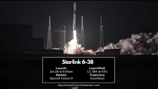 Launch of Starlink 6-38