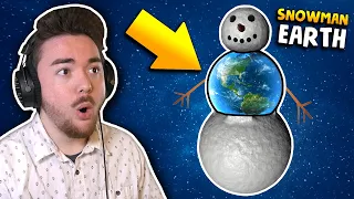 I turned EARTH into a SNOWMAN!!! | Solar Smash