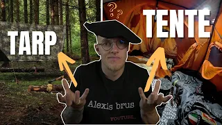 TARP ou TENTE: Quel est le MEILLEUR abri pour le bivouac ?! | Astuce débutant