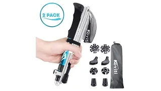 Koviti Trekking Poles - Collapsible Hiking Poles 2pc Pack