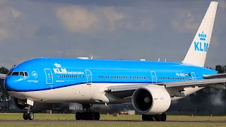 Planespotting at EHAM | KLM B777 and more | 4 minutes 44 seconds of aviation at EHAM | Part 9