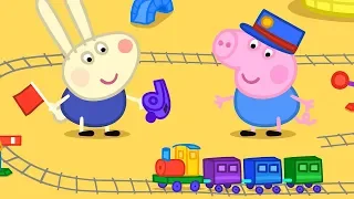 Peppa Pig Świnka Peppa po Polsku | Zabawa z pociągami! | Bajki Po Polsku