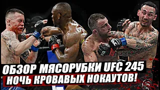 Итоги и Обзор рубки на UFC 245! Адские Нокауты! Камару Усман -  Колби Ковингтон. Холлоуэй. Петр Ян.