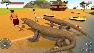 Komodo Dragon Family Sim Beach & City Attack - Best Android GamePlay #Animals Simulator