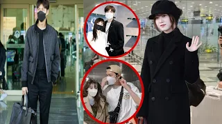 Lee Min Ho and Goo Hye Sun Spotted at Incheon Airport Leaving Korea 2023💖😘
