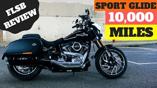 Harley Davidson Softail FLSB Sport Glide 10,000 Mile Review & Thoughts