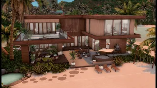 Private Island Mansion / The Sims 4 / no cc / stop motion