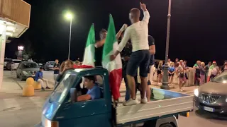 FESTEGGIAMENTI A PONTEDERA PER L'ITALIA CAMPIONE D'EUROPA