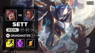 Sett Top vs Lucian - KR Grandmaster Patch 11.12