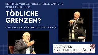 Herfried Münkler und Daniele Garrone diskutieren über Flüchtlingspolitik