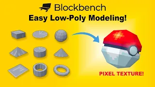 How to Make Low-Poly Models with Pixel Texture | Blockbench Tutorial