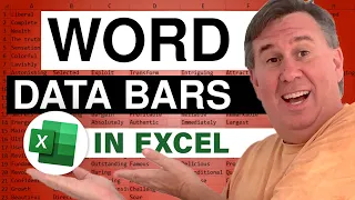 Excel - Word DataBars -1150- Learn Excel from MrExcel Video Podcast - Episode 1150